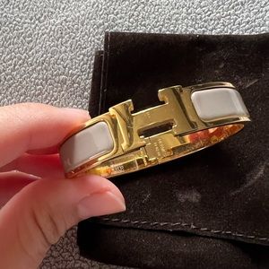 Hermes enamel clic h bracelet